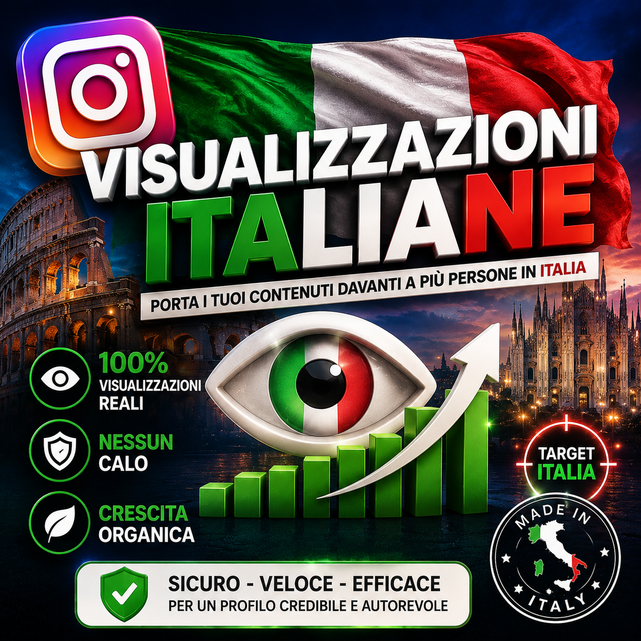 VISUALIZZAZIONI ITALIANE 100% REALI